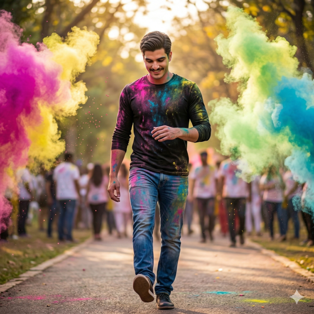 Holi Gemini AI Photo Prompts for Boys 2026