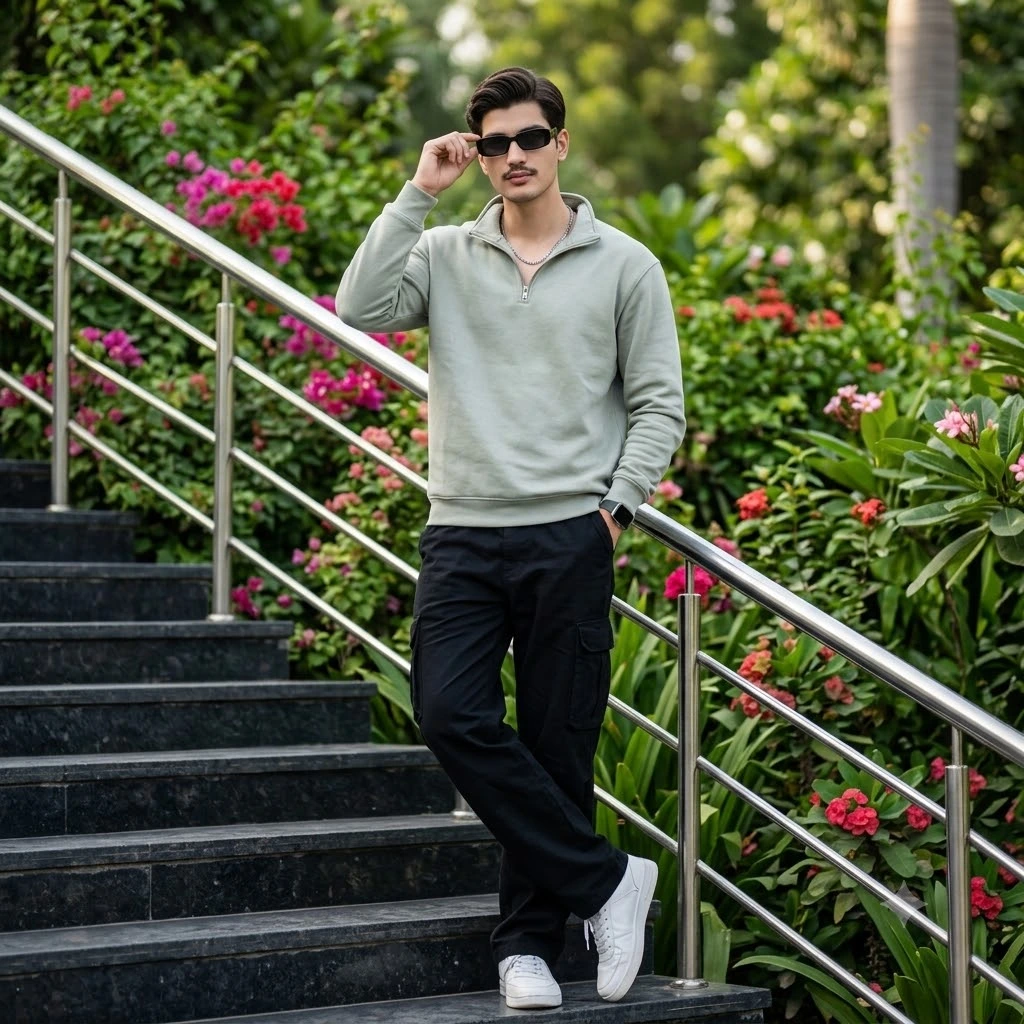 Best AI photo prompts for boys 2026 - realistic stylish portrait example